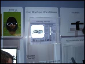 Samsung RX 3D glasses Solution
