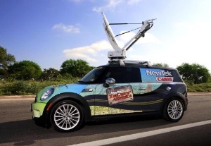 NewTek MINI Cooper HD live production vehicle